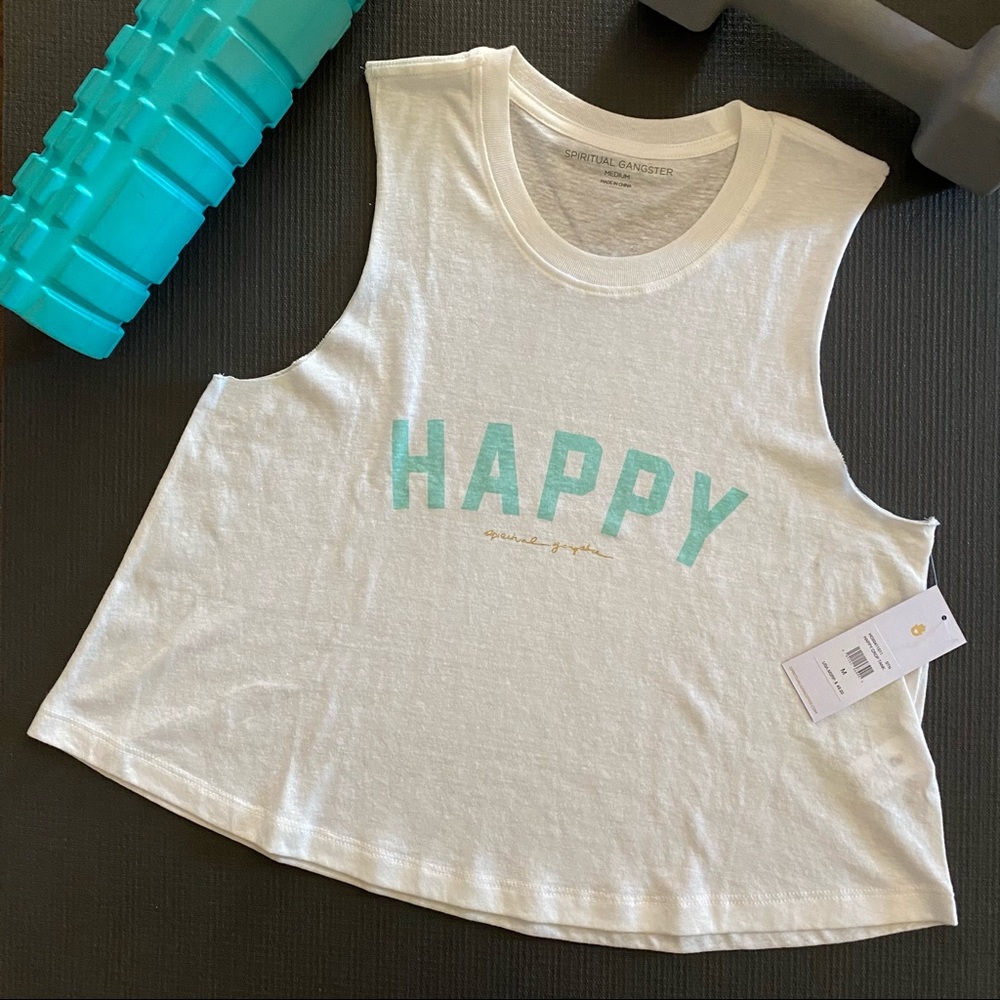SPIRITUAL GANGSTER Happy Crop Tank
